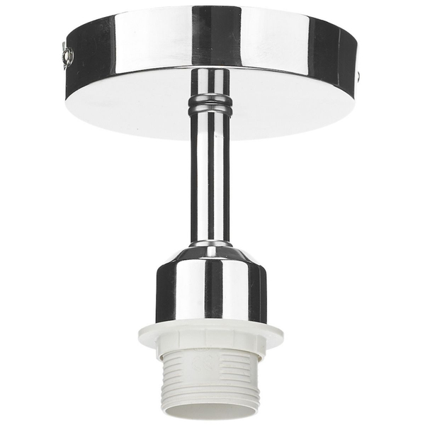 Sufitowa lampa abażurowa Aisha SF0150+AIS6503 Dar Lighting  okrągła chrom różowa