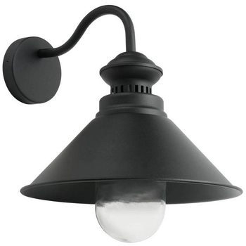 Industrialna LAMPA ścienna MANESTO WL-34221-1 Italux metalowa OPRAWA kinkiet retro czarny