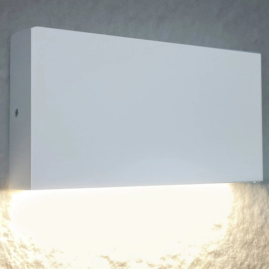 Zewnętrzna LAMPA ścienna CHICAGO 315717 Polux metalowa OPRAWA prostokątna LED 5,5W 4000K outdoor IP44 biała