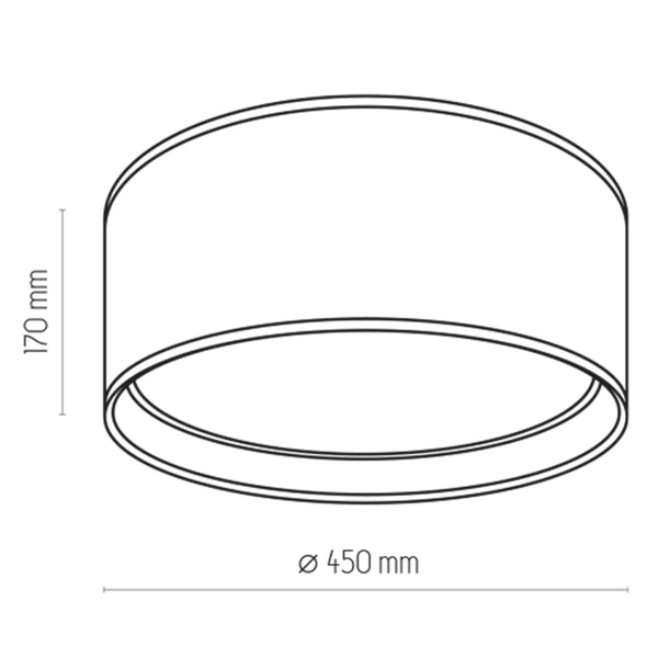 Glamour lampa sufitowa Bilbao 3379 TK Lighting z tkaniny złota biała