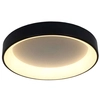 Okrągła LAMPA sufitowa GEORGIA LP-049/1C BK Light Prestige metalowa OPRAWA natynkowa LED 36W 3000K czarna
