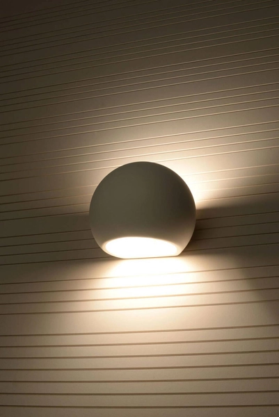 Kinkiet LAMPA ścienna SL.0032 przyścienna OPRAWA ceramiczna kula ball biała