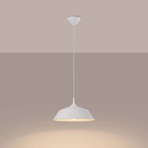 Lampa wisząca sypialniana Frika SL.1327 Sollux zwis pojedyncza biała