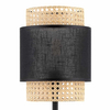 Ażurowa lampka nocna Boho 5567 TK Lighting ratanowa czarna słomkowa