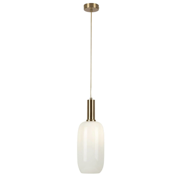 LAMPA wisząca SINOPIA 5224 Rabalux szklana OPRAWA podłużny zwis biały złoty