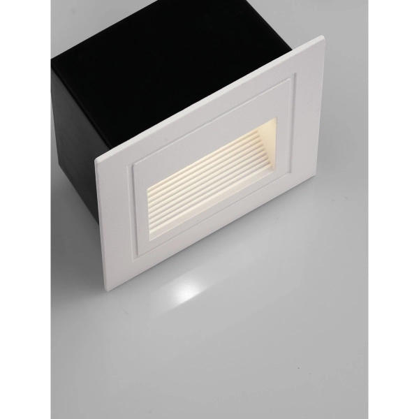 Kinkiet ścienny wpuszczany NORVEZO LE75322 LED 3W 3000K IP65 biała