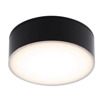 Natynkowa LAMPA sufitowa TOTTORI IL 8056 Shilo okrągła OPRAWA do łazienki LED 10W 3000K IP44 metalowa czarna
