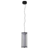 Podłużna lampa zwisowa Aeris LP-2137/1P TR LED 16W CCT przezroczysta czarna