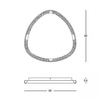 Minimalistyczna sufitowa lampa 23087 LED 32W 3000K czarny