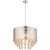 LAMPA wisząca AMY 15187H3 Globo okrągła OPRAWA abażurowa ZWIS z kryształkami glamour crystal złoty