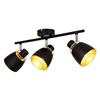 Salonowa lampa sufitowa Aleksandria 93-13767 reflektory czarny złoty
