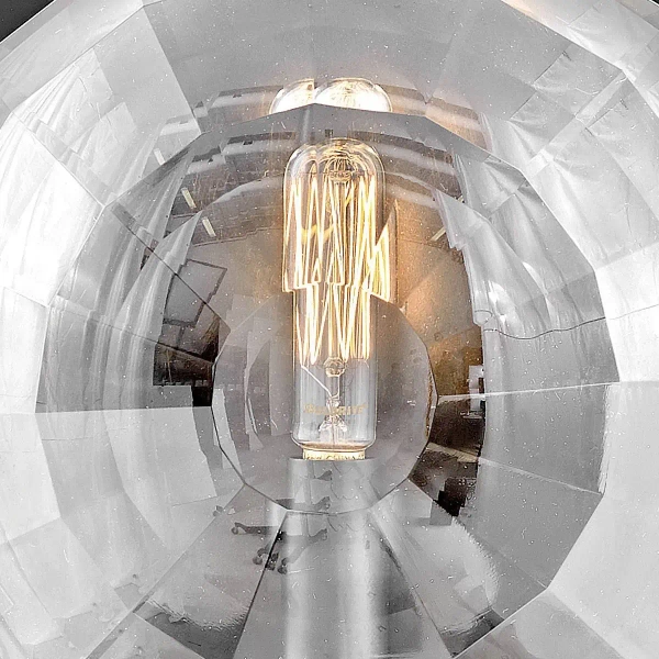 Loftowa ścienna lampa Leo QN-LEO-WB1-BK okrągła do salonu czarna