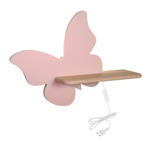 Ledowa lampa ścienna Butterfly 21-85177 LED 5W 4000K różowy drewno