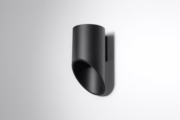 Kinkiet LAMPA ścienna SL.0113 metalowa OPRAWA tuba czarna