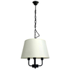 Wisząca lampa abażur Pasteri 31-01351 Candellux na łańcuchu beż czarna