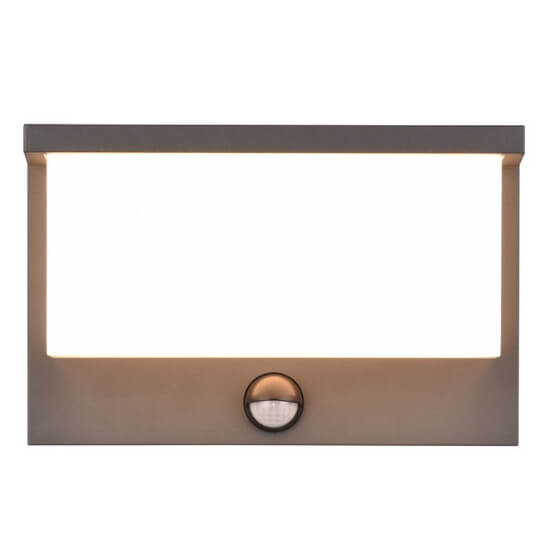 Elewacyjna lampa z czujnikiem ruchu JEVELLO DL142240969 LED 13W 3000K antracyt
