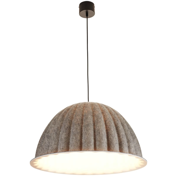 Lampa wisząca z kloszem Felt ST-10267P-S grey Step materiałowa szara
