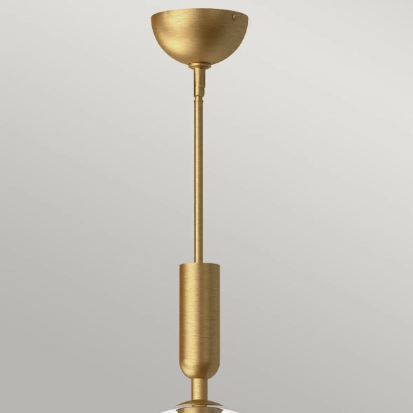 Szklana lampa wisząca Jude ALM-JUDE-P-GD-CL nad stół złota