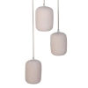 Ceramiczna wisząca lampa Olo 3 41420 kule owalne beżowe