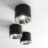 Okrągły downlight BOT 1047PL_G Aldex metalowy plafon czarny