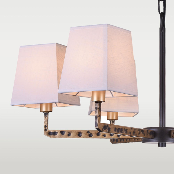 Stylowa LAMPA wisząca STOCKHOLM P06636BK AU Cosmolight klasyczny zwis do sypialni czarny złoty