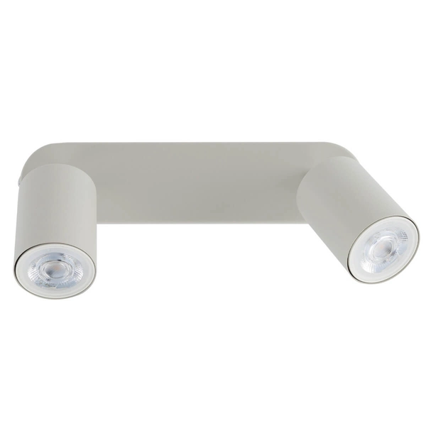 Sufitowa lampa do jadalni Livia 10239 podwójna tubki regulowana beżowa