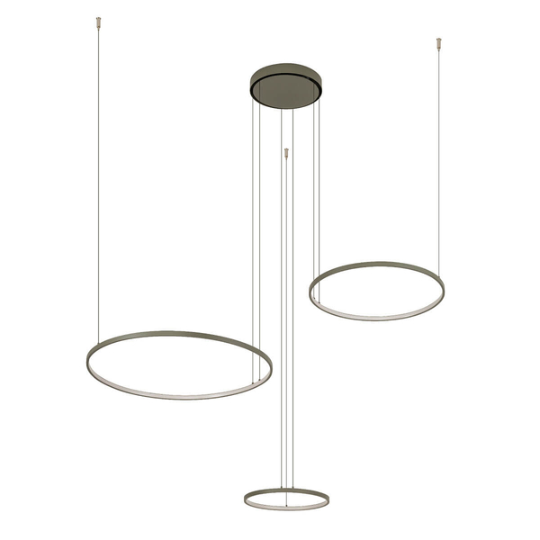 Lampa wisząca Circolo 11398 Nowodvorski LED 45W 3000K pierścieniowa oliwkowa