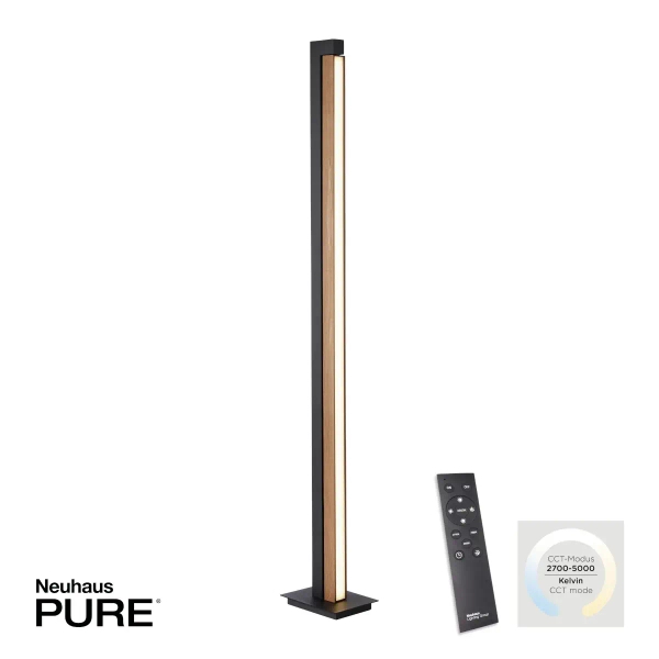 Podłogowa lampa PURE-LINES brązowa antracyt 451-79 1xLED 21W CCT z pilotem