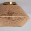 Pleciona lampa sufitowa BOHO ABR-PLEDI Abruzzo z papieru brązowa
