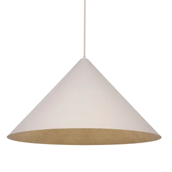 Lampa stożek wisząca VESUVIO 41067 do jadalni beżowa złota