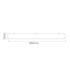 Stylowa lampa natynkowa Piatto OR81213 LED 68W 3000K sypialniana złota