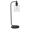 Stołowa lampa Toledo 95457 szklana czarny przezroczysty