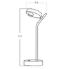 Lampa na biurko z regulacją ISEO AZ5635 LED 3W 3000K metalowa czarna