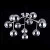 LAMPA sufitowa DALLAS MOD545PL-12CH Maytoni metalowa OPRAWA modernistyczny plafon molekuły chrom przydymione