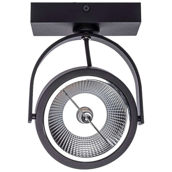 Natynkowa LAMPA sufitowa LUGAR ML5704 Milagro okrągła OPRAWA metalowy spot reflektorek regulowany czarny