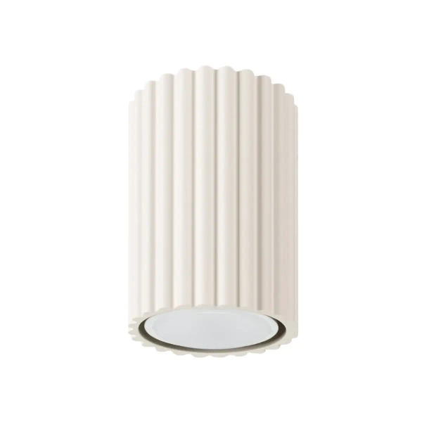 Sufitowa lampa ryflowana KARBON SL.1587 tubka do salonu beżowa