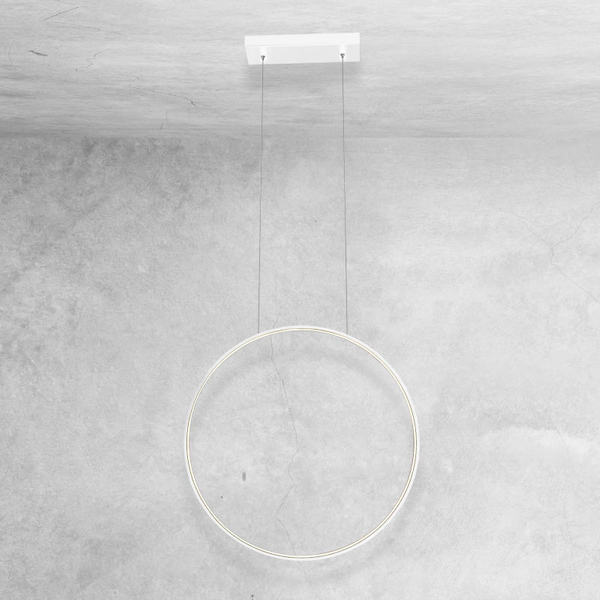 Okrągła lampa wisząca Agaro 5311 LED 26W 3000K do biura biała