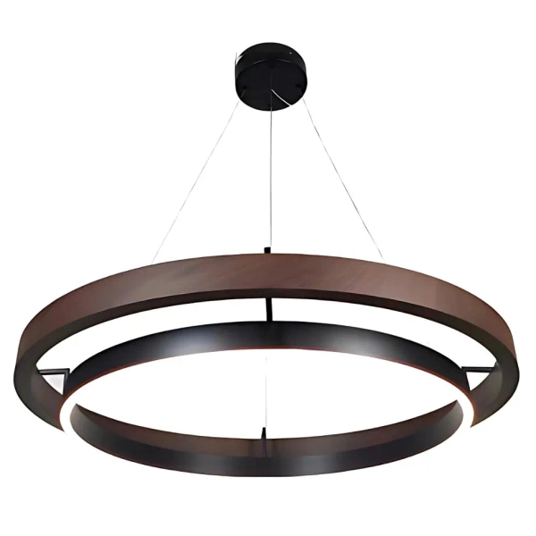 Pierścieniowa lampa wisząca Plato LWR-PLA LED 38W 3000K do salonu czarny