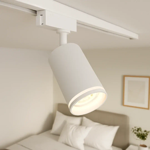 Nowoczesna lampa sufitowa Pipe Ring Track ML2084 cylindry biały