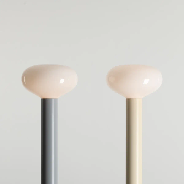 Owalna lampa stojąca Flo Floor Cream 7000A9_M kremowa