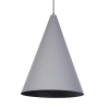Zwisająca lampa wisząca VESUVIO 41051  kompozyt stożek czarny szary