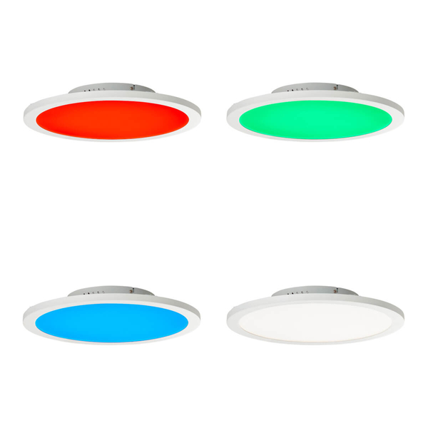 Ledowa lampa sufitowa Abie G97060/05 24W 2700-6200K+RGB pilot biały