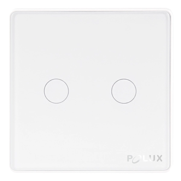 Włącznik dotykowy smart 314345 podwójny sterowany Wifi biały
