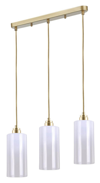 LAMPA wisząca PANTHEA 4480 Rabalux szklana OPRAWA tuby ZWIS kaskada złota biała