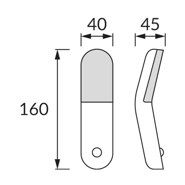 Lampa ścienna z czujnikiem Mezo 04369 Ideus LED 2W 4700K kuchenna biała
