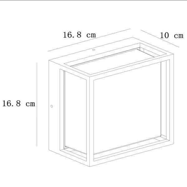 Kinkiet na elewację Singa 15801/10/30 LED 9,6W 2700K IP54 kostka czarny