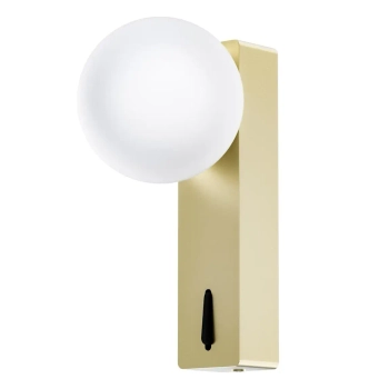 Kinkiet z włącznikiem Boletta Parette OLd Gold Switch OR85563 IP44 złoty