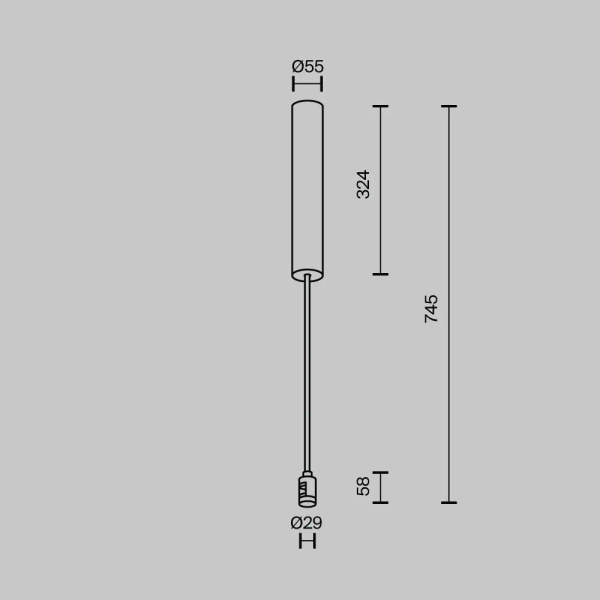 Podstawa sufitowa do zasilacza Flarity TRA159C-BB1-BS magnetyczna mosiądz