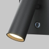 Lampa ścienna z ładowarką Aron C179WL-L7B2.7K-DE LED 7W 2700K tuba czarna