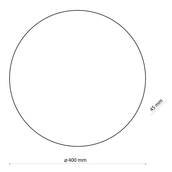 Lampa ścienna koło Luna 6014 TK Lighting okrągły metalowy czarny